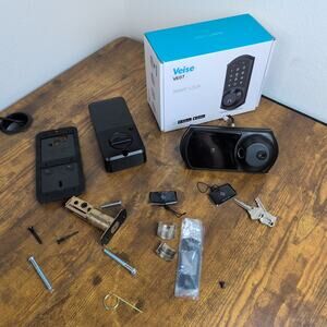 Veise Fingerprint Smart Door Lock Touchscreen Keyless Deadbolt Used